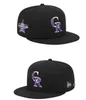 Rockies de baseball américain Snapback Los Angeles Champagago La Ny Pittsburgh Boston Casquette Sports Champion Champions des World Series CAPS Ajustement