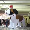 Cão inflável gigante por atacado para o Natal LED STAGE STAGE Decor Inflablespable Fornecedor Nightclub desfile Libere