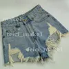 Designer New Season Denim Shorts High Waited Retro Retro Casual Rough Hem Slim Jeans Fashion Fashion Womens Vêtements