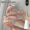 Nail Gel Silver Glue Mirror Series Couleur pop en métal polonais 10 ml / bouteille Q240507