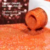 Nagel gel Makartt Glitter Polish Flash Diamond Oranje Reflecterende val 15 ml afwezig UV LED Sparkly Shiny Manicure Q240507