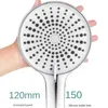 Bathroom Shower Heads 12CM Big Panel Handheld Shower Head 3 Functions Pressurized Water Saving Shower Head Faucet Replacement Bathroom Accessories