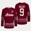 #92 Logan Cooley Arizona Hokey Forması #9 Clayton Keller Shane Doan Nick Schmaltz Phil Kessel Barrett Hayton Matias Maccelli Lawson Crouse Coyotes Forma