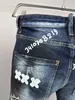 DSQ Phantom Turtle Jeans Männer Jean Herren Luxusdesigner Skinny Ripped Cool Guy Kausalloch Denim Fashion Marke Fit Jeans Mann gewaschene Hose 20471