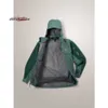 Giacca giacca da calore con cerniera esterna con cerniera da esterno Macai Green Shell Fabric Giacca PRZI