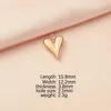 Charms 5 % Peach Heart Mirror Pools 304 Roestvrij staal blanco stamping hangers diy sieraden bevindingen Accessoires