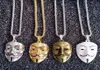 Europa und die Vereinigten Staaten rund um den Film gegen Killers Mask Halskette männliche Hip -Hop -Accessoires Ganze Goldketten für MEN2421545202625