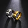 Anéis de casamento Skyrim feliz sorridente crianças anéis de aço inoxidável