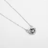 Hangers Exquise Crystalline Sandstone Crystal Round ketting Pendant 925 Sterling Silver Fine Jewelry For Women Party Gifts