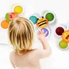 Toys da bagno Baby Montessori Sucker Toys Rotating Childrens Fingertip Gyro Education ROUTER RATLE BATH BAW BATH BAW BAY PER