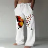 Pantaloni maschile maschile casual pattern stampato comodo uomini quotidianamente fuori prendi lo stile di danza di strada sciolti