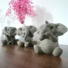 Miniaturen 3 typen kleine olifant decor Lucky Feng Shui Gray Elephant Figurines Resin Creativiteit Leuke olifantenpop speels