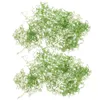 Flores decorativas plantas de grama de musgo simuladas decoração falsa artificial Faux Green Faux para algodão de pérola interna falsa