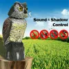 Pułapki realistyczne ptaki scarer obrotowy dźwięk dźwięku sow