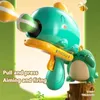 Bath Toys Kid Cute Cartoon Dinosaur Sticky Ball Gun Catapult Target Target Board Balls Game Softball Gun Indoor Interactive Toy Sports D240507