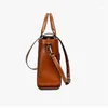 Bag 2024 Stil Vintage Frauen Tasche Handtaschen echte Leder Ladies Geldbeutel Wach Wachsewächter Kaffee grün braun schwarz