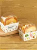 Одноразовый заборный залог Sandbox Shop Commercial Baking Hread Box Hamburger Sakeout Travel Food упаковка дома Q240507