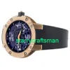 RM Luxury horloges Mechanische horloge-molens RM033 Ultra platte roségouden rubberen band 46 mm RM033-ad-rg complete set STZ4