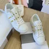 Luxo Sneakers Open Designer de Bot de Couro Mulheres Low para Mudança para Alterar Black White Golden Sapato Calfskin Vintage Plowers Itália Treinadores