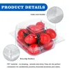 Одноразовая посуда 100 Прозрачных пищевых контейнеров с бутербродными крышками Удаления лотков Пластиковые шар