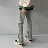 s 2022 Vibe Style Solid Distressed Retro Washed Men Slim Jeans Trousers Hip Hop Vintage Streetwear Male Denim Pants Pantaloni Uomo J240507
