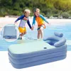 Baignoires sièges baignoires pliantes gonflables en PVC pvc baignoire détachable et pliable baignoire baignoire bleue grande baignoire hydrothérapie douche chaude maison poule de natation wx