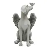 Sculptures Memorial Statue, Angel Dog Remembrance Keepsake Sculpture Grave Marker Resin Figurine to Honor a Cherished Pet