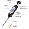 Ölthermometer Nadel Lebensmittel Thermometer Instant Reading Fleischtemperaturtester mit Sonde für Küche gegrillt