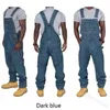 Mens Jeans 2023 Genel Mens Cepler Sıradan Gevşek Gevşek Uzun Denim Pantolon Ultra İnce Panel Düz Tulum Sonbahar Artı Beden Mens Pants J240507