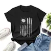 Kvinnors t-shirt American Flag Basketball Apparel Vintage Basketballs Premium Shirt Graphic Shirt Casual Short Slved Female T T-shirt Y240506