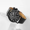 Gift Quartz Mens Watch Blu Ray Glass Belt Watch