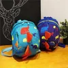 Rucksäcke Infant Baby Dinosaurier Sicherheitsgurt Rucksack Kleinkind Kinder Leinwand Leine Anti-verlorene Kindergartenbeutel Kinder Tierschule Schoolbags