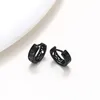 Brincos de argola por atacado --- xp pequeno micro incrustação de zircão fria preto para mulheres jóias de jóias penduradas