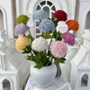 Dekorative Blumen künstlicher Blumen Blumen Löwenzahngrün Zwiebel Kugel Plastik Pompom Home Tischdekor Wedding Blumenarrangement Accessoires Po