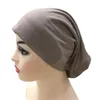 Etnische kleding modale vrouwen moslimhoofd sjaal katoen onderstreept stretch hijab cover cover cover cap cap islam innerlijke hoofdband motorkap