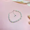 Kralen S925 Sterling Silver Sparkling Planet Natural Pearl Bracelet Niche Temperament High-End Feeling Female Bracelet Simple Gift Giving