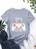 T-shirt da donna Funny Mothers Day Gamer T-shirt Gift Graphic Thirts Shirts Women Summer Cash Shirt Womans Y2K Tops T-Shirts Crop Top Ts Y240506