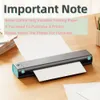 Phomemo M08F A4 Thermal Imprimante Wireless Bluetooth multicolor Thermodrucker prend en charge 8.26x11.69 Papier portable PJ-722 PJ-763 240430