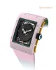 Holwatch Designer Luxury Watch Classic Sınırlı Edition RM07-03 Cupcake Hollow Otomatik Sargı Hareketi Renk Seramik Çerçeve Gem Yüzüğü