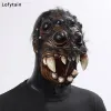 Masques Horreur Creepy Spider Mask Cosplay Scary Animal Spiders Big Eyes Toot Open Mouth Létex Casque Halloween Party Costume accessoires