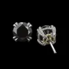 3,50 CT Natural Black Diamond Stud örhängen 14K Vitt guldörhänge till tillverkarens pris