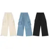 Pantalon masculin 2024 Y2K MENS PANTAL PANTOLAIRE HIP HOP HARAJUKU Parachute Mensi Blue Japonais Vêtements décontractés Vêtements de rue Hip Hop J240507