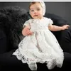 Christening dresses Hetiso Beige Baptist Baby Dress Childrens Party Christmas Newborn First Birthday Size 3-24 mont Q240507