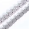 Colliers de bijoux fins 8 mm Iced Out diamant sier sier solide Moisanite Tennis Chains Collier