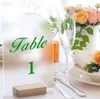 Frosted gebogen acryl bruiloftsbord met houtbasis Diy blanco tafels kaarten Standhouder voor evenementenfeestje 240430