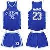 Jerseys Kids Basketball Jersey aangepaste jongens meisjes basketbal uniform polyester ademende snel droge ldrens basketbal shirt 240 H240508