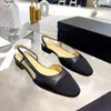 Nouvelles couleurs Classic Womens habille chaussures High Talon Fashion Vérine Chaussures en cuir designer Luxury Slingback Shoes Office Chaussures Summer Sools Factory Chaussures d'usine