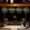 Décorations Lights rideaux solaires extérieurs étoiles étoilées étoiles à feu d'artifice Garland String Lights For Home Wedding Party Holiday Christmas Decor