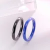 Anillos de boda 3 mm Blue rosa negro Blanco delgado Rings de cerámica para joyas de mujeres Minimalista Simple Simple Size brillante 4 5 6 7 8 9 10 11 Sin desvanecimiento