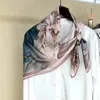 Scarves Large Square Silk Head Hijab For Hair Wrapping Womens Luxury Elegant Shawl Cape Soft Smooth 88x88cm